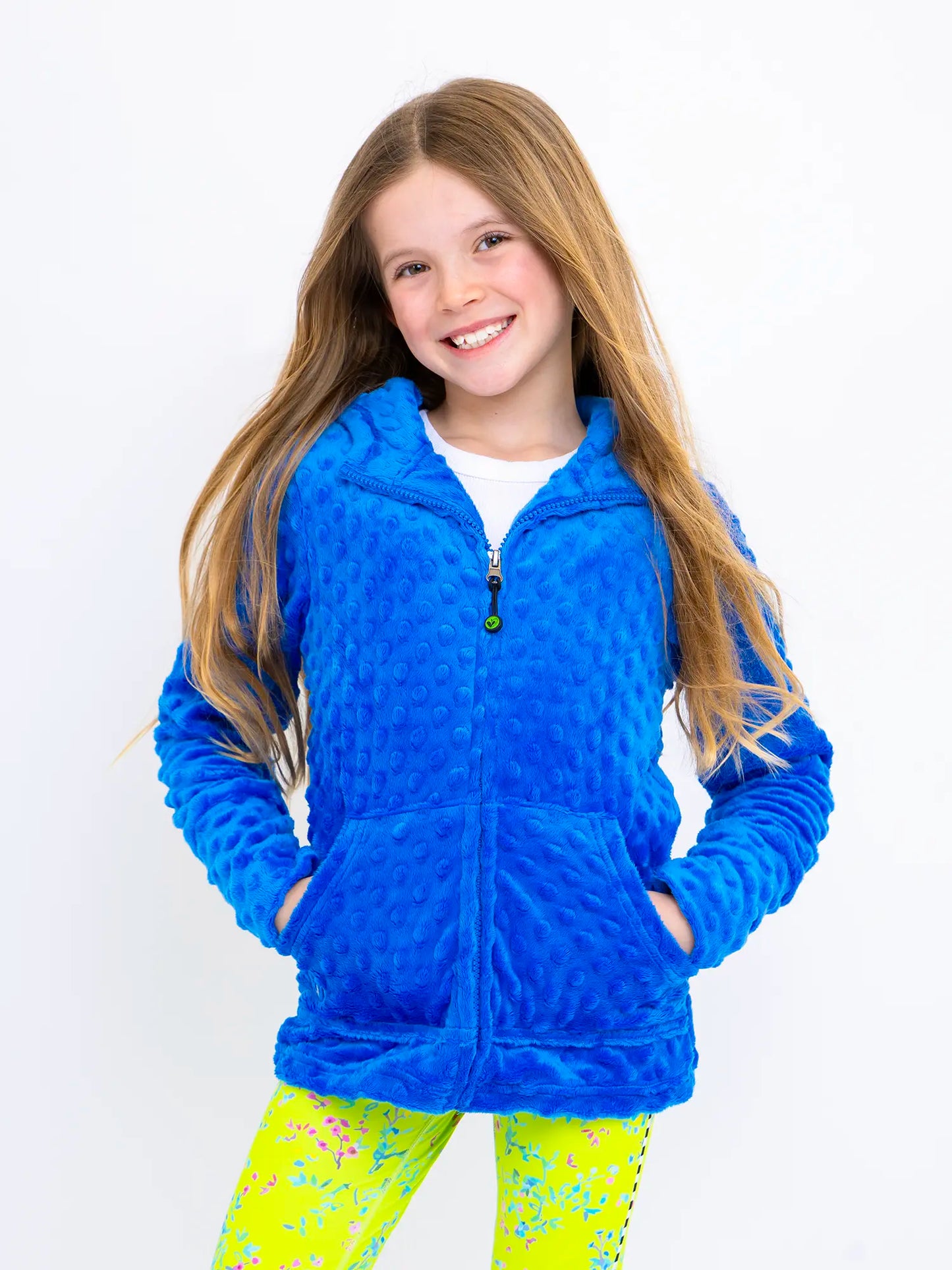 Minky Bubble Zip Hoodie