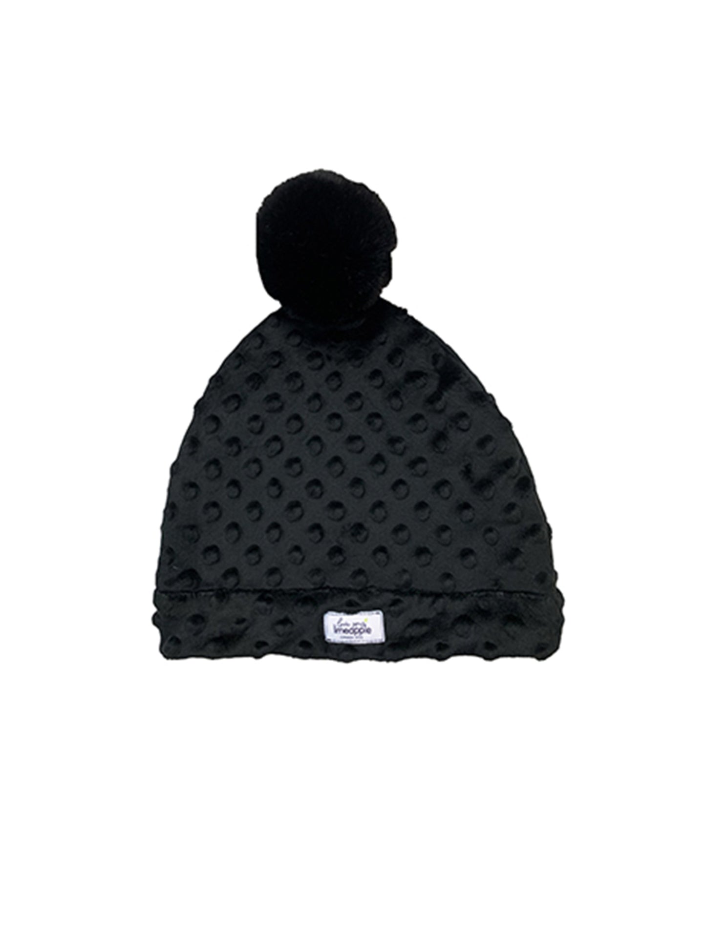 girls minky bubble beanie and reversible bubble blanket gift set