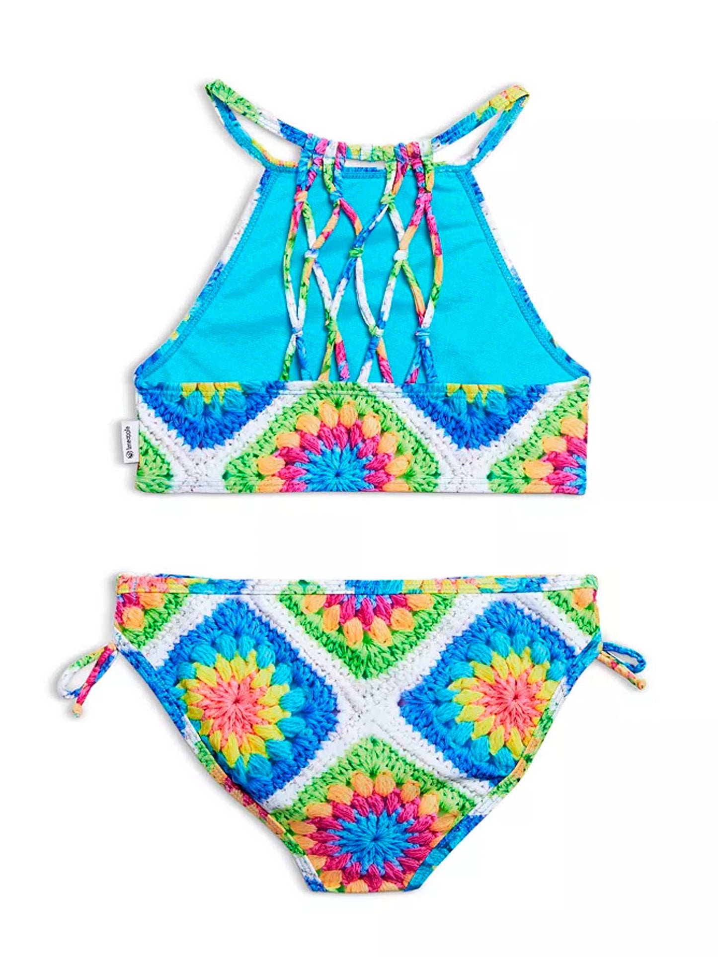 Girls Printed tankini swimsuit two piece Set