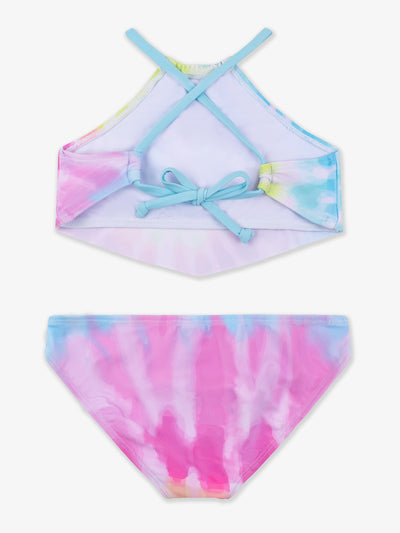 girls tie dye tankini two piece swimsuit