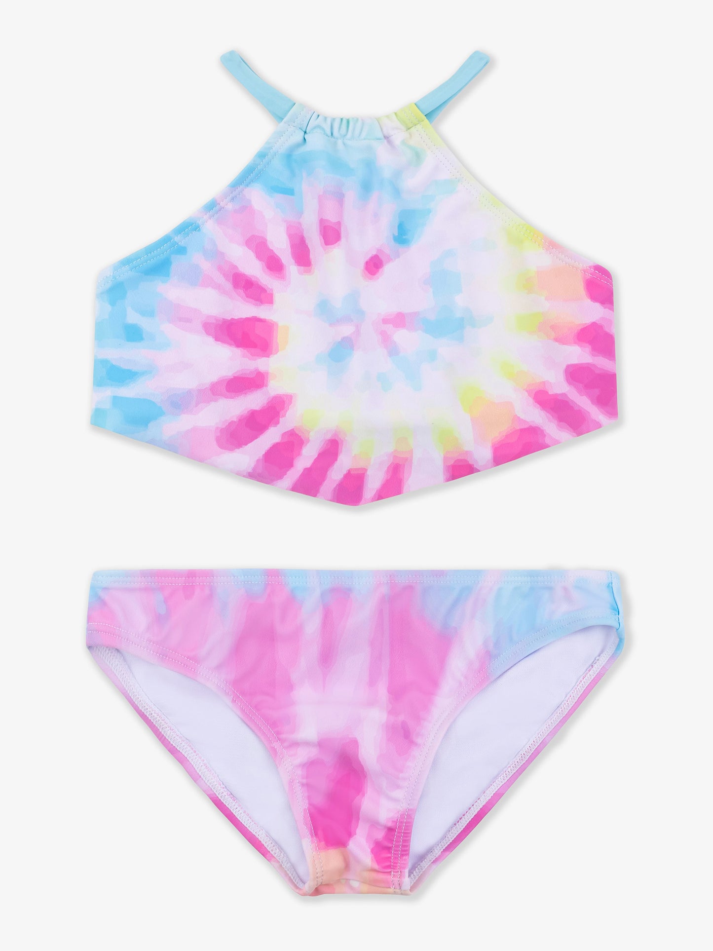 girls tie dye tankini two piece swimsuit