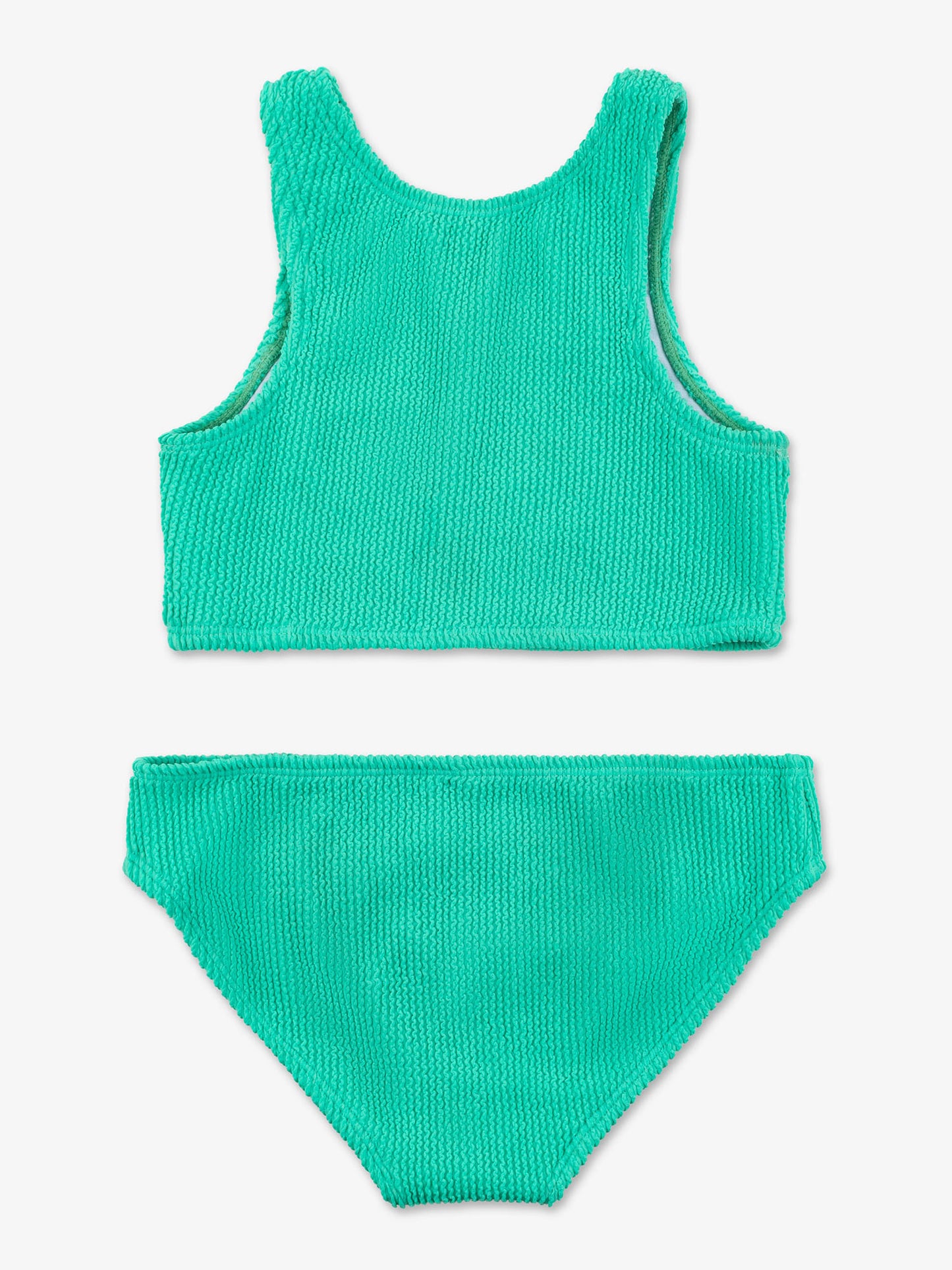 girls perwinkle crinkle tankini two piece swimsuit