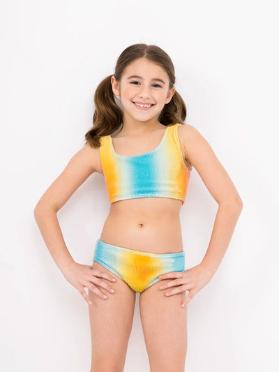 Fay Crinkle Tankini Two Piece Swimsuit