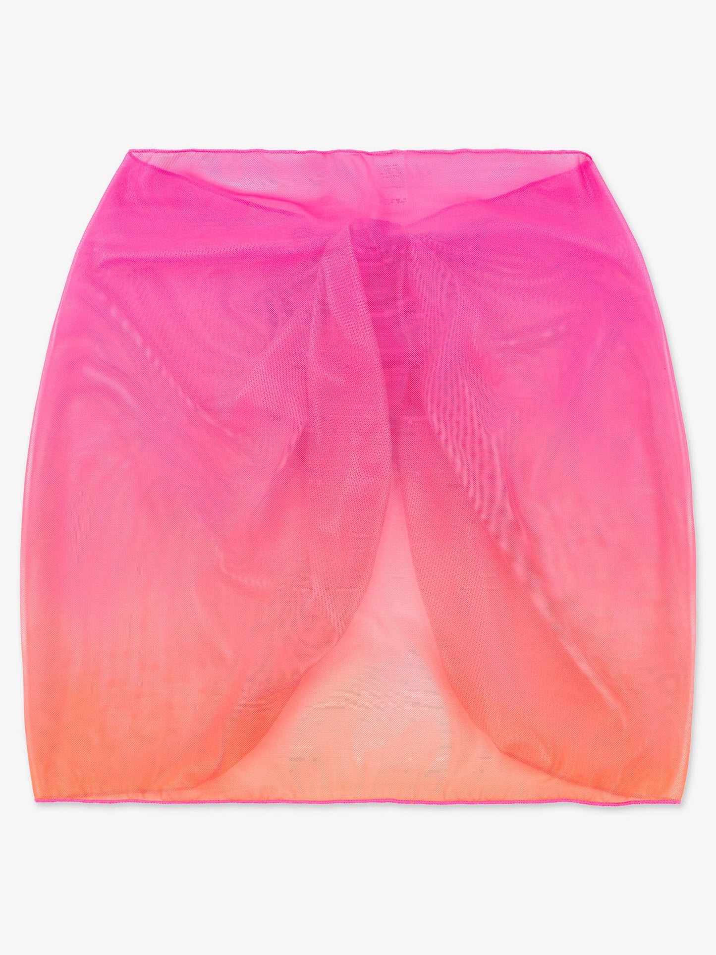 girls fuchsia tie dye sarong mesh wrap skirt swim coverup