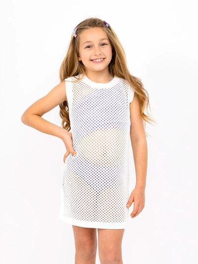 Reina Crochet Knit Cover-up Dress