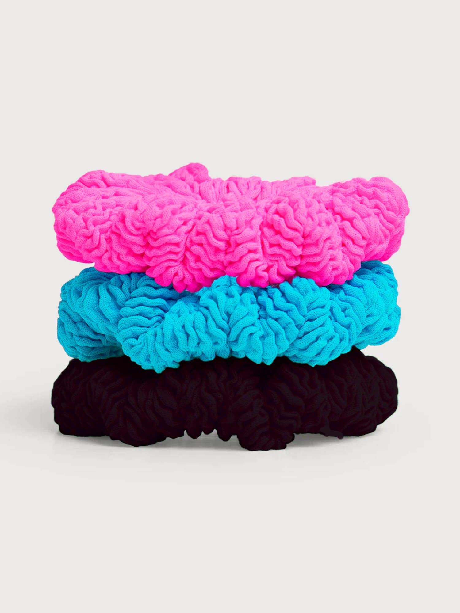 girls crinkle stretch hair scrunchie set