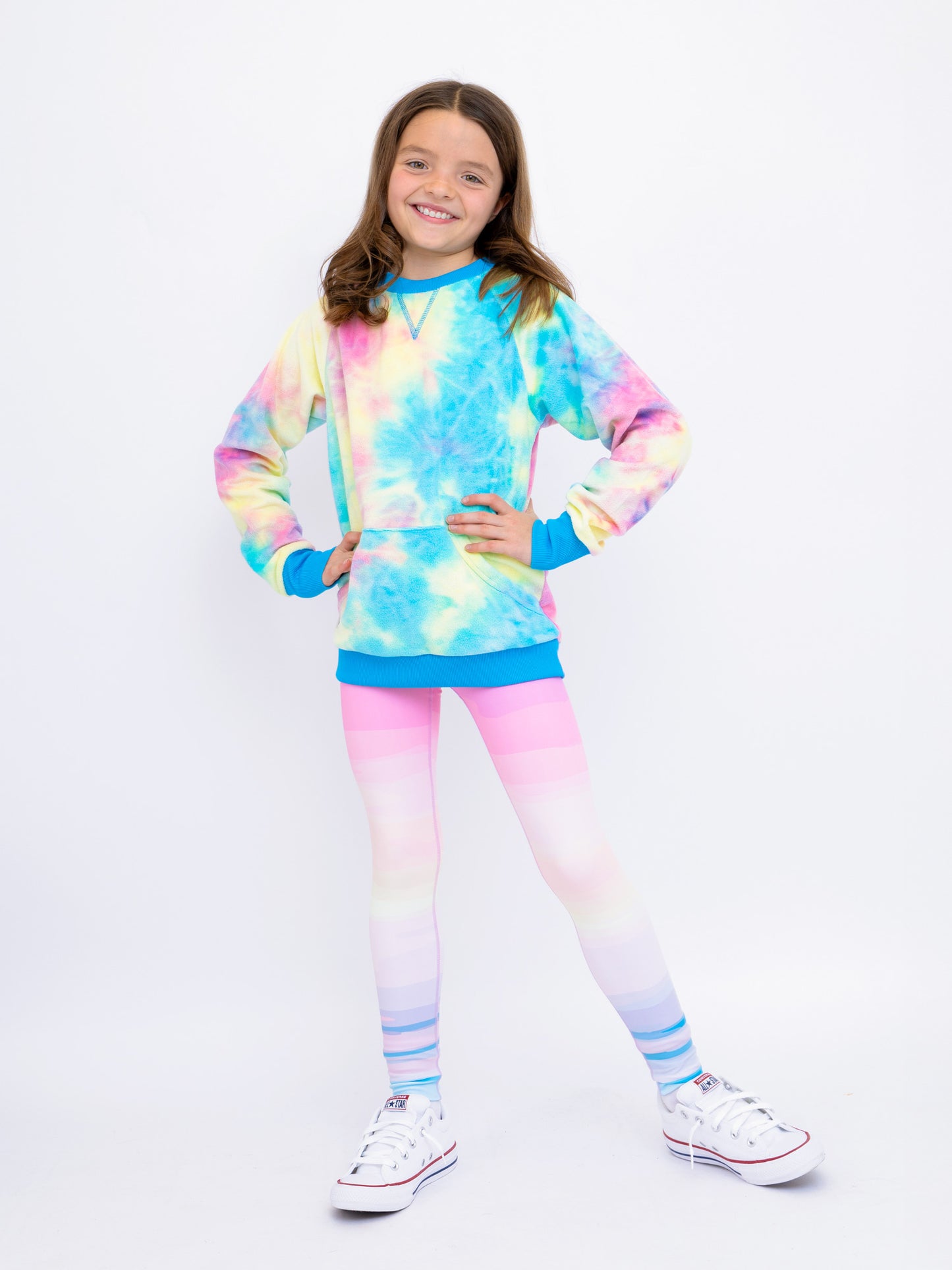 Minky Crewneck Sweatshirt - Tie Dye