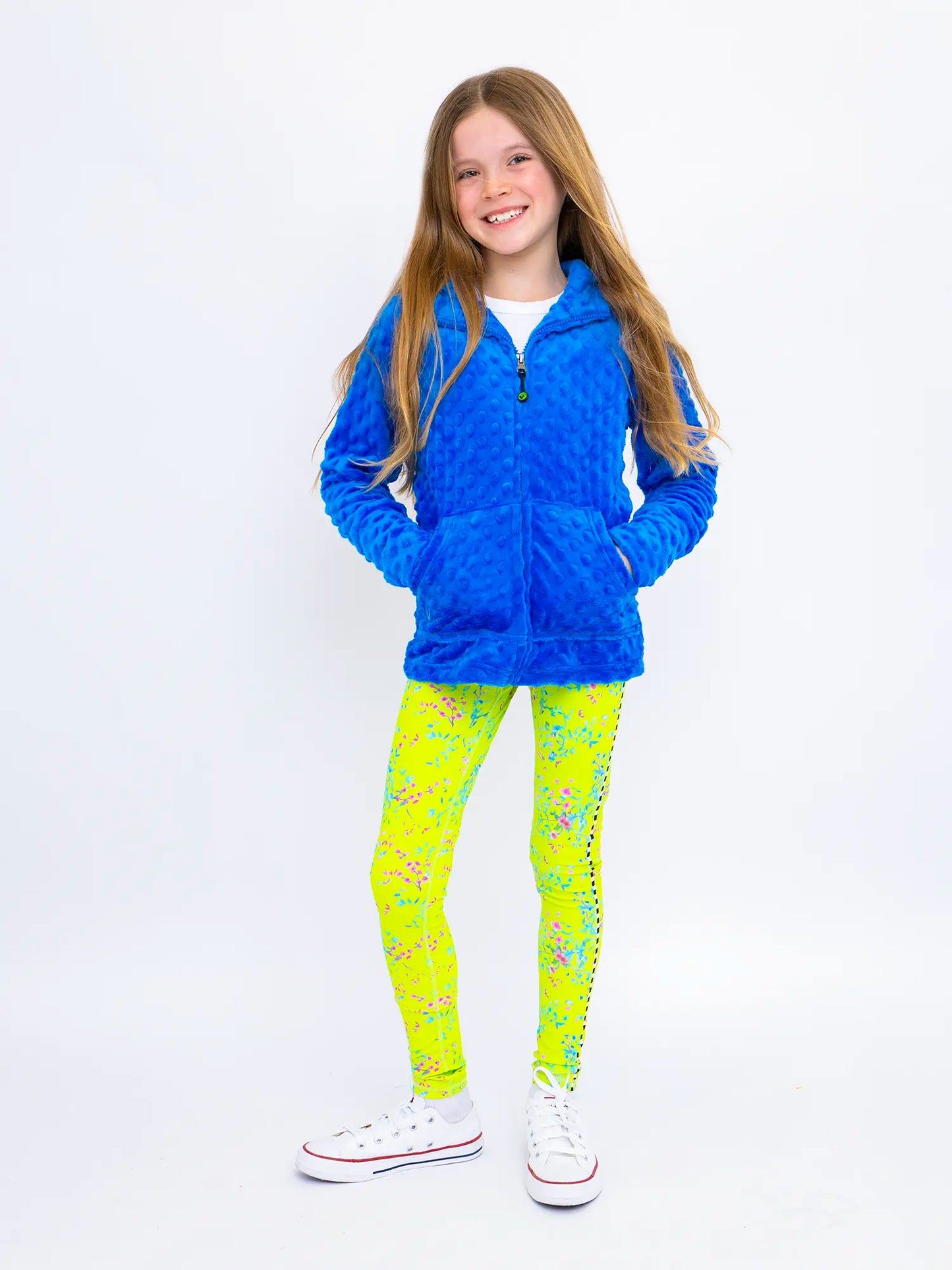 Amelya - Printed Lime Activewear Leggings