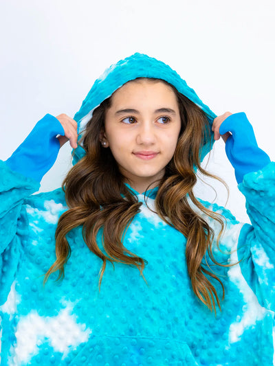 Minky Bubble Oversized Hoodie - Tie Dye