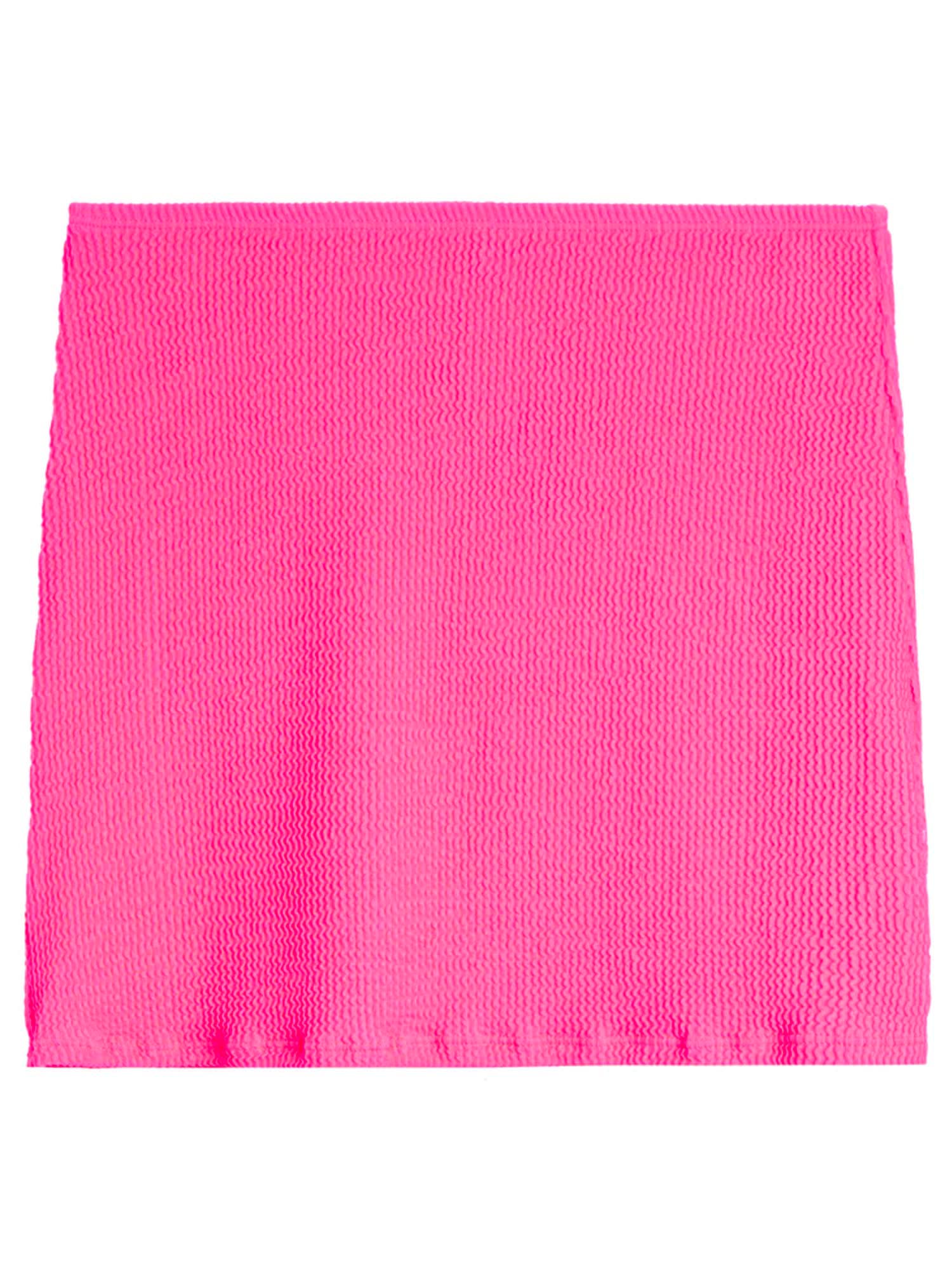 girls crinkle stretch white skirt
