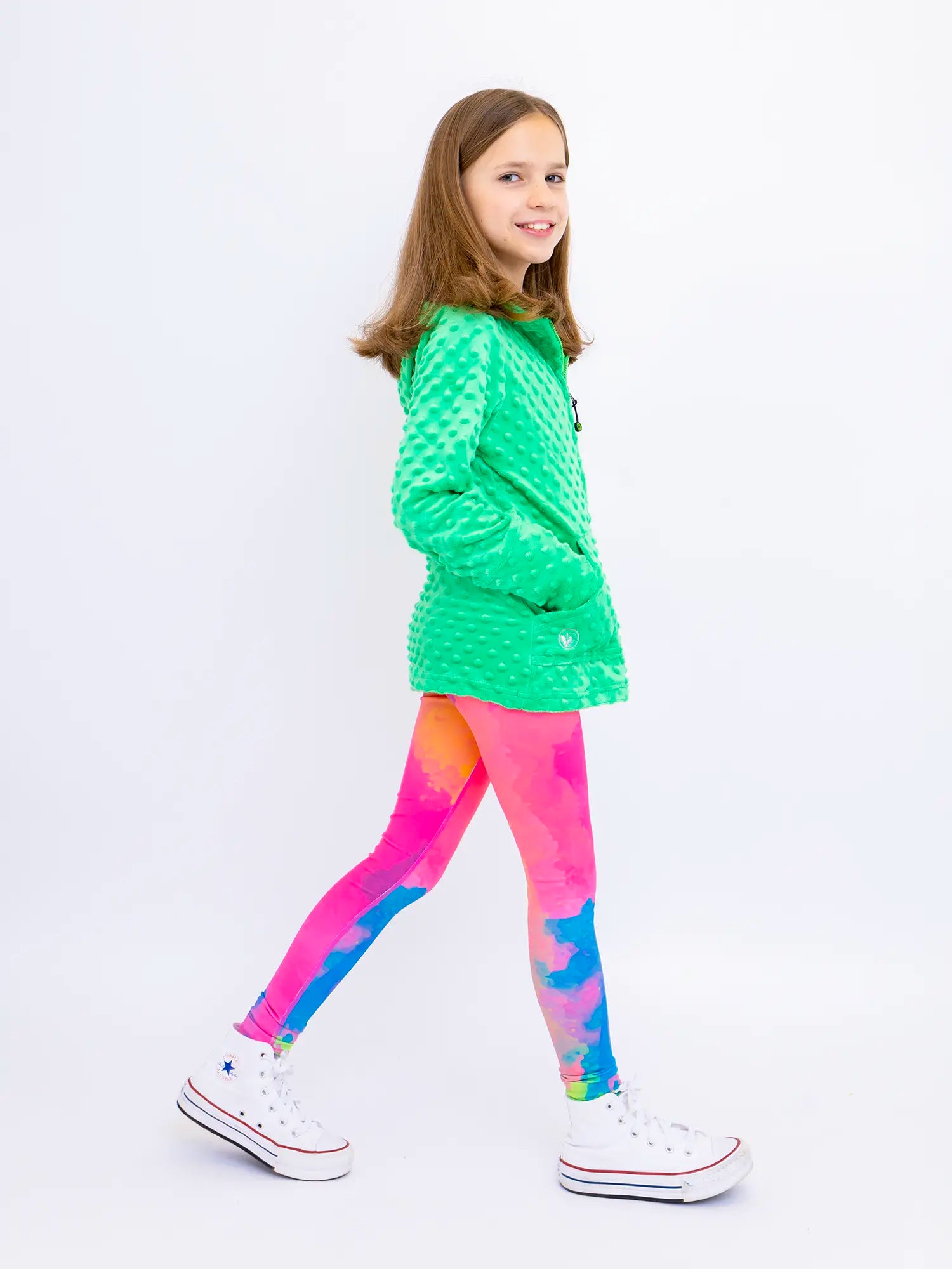 Fuchsia Minky Zip Hoodie and Avery Leggings Gift Set