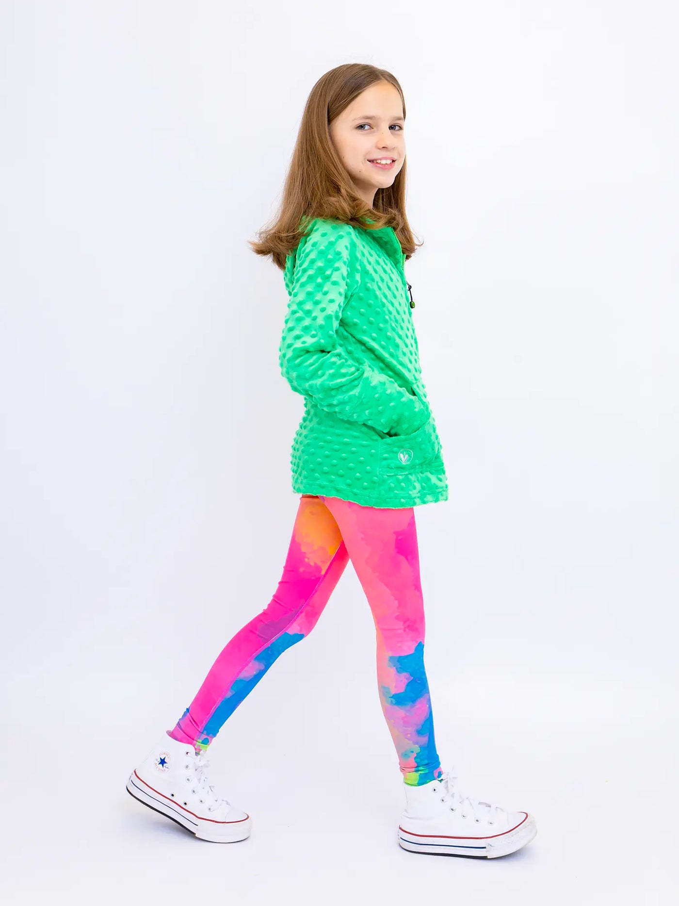 Fuchsia Minky Zip Hoodie and Avery Leggings Gift Set