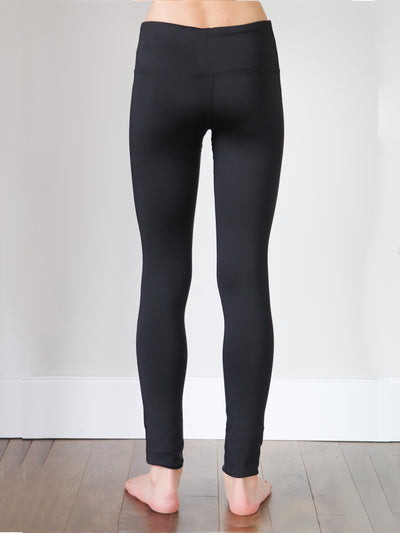 girls basic black activewear leggings