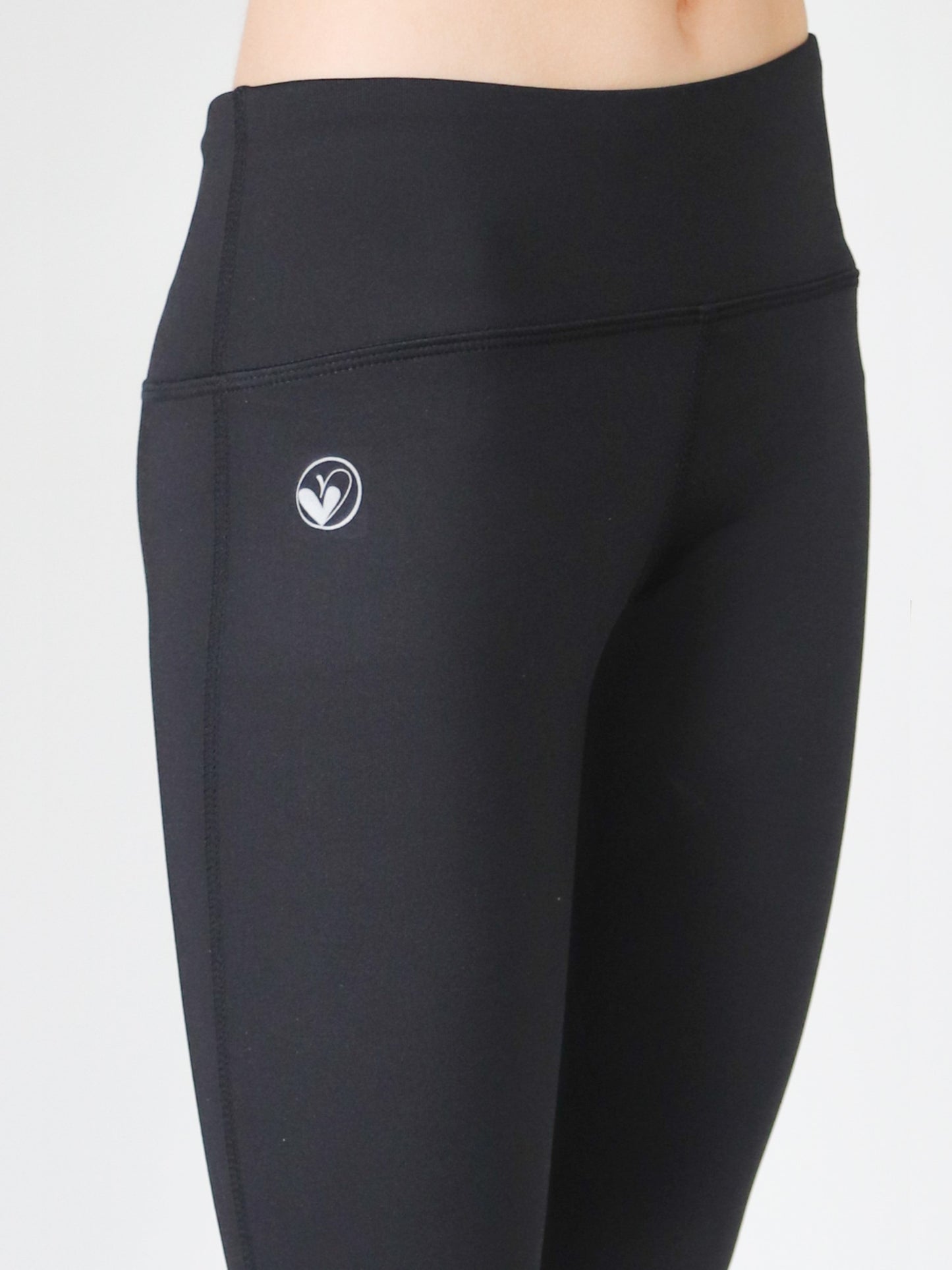 girls basic black activewear leggings
