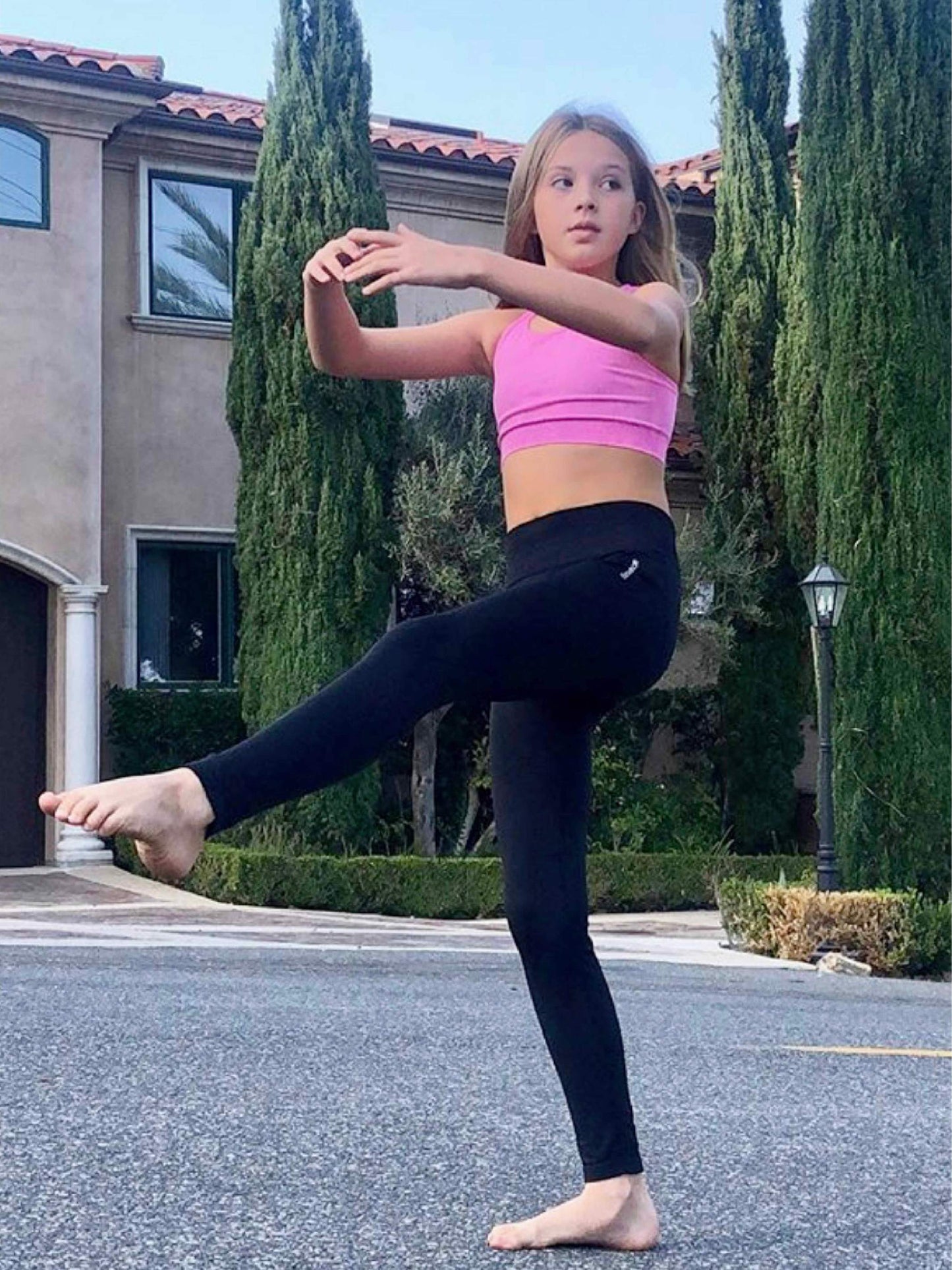 girls seamless basic gray activewear leggings