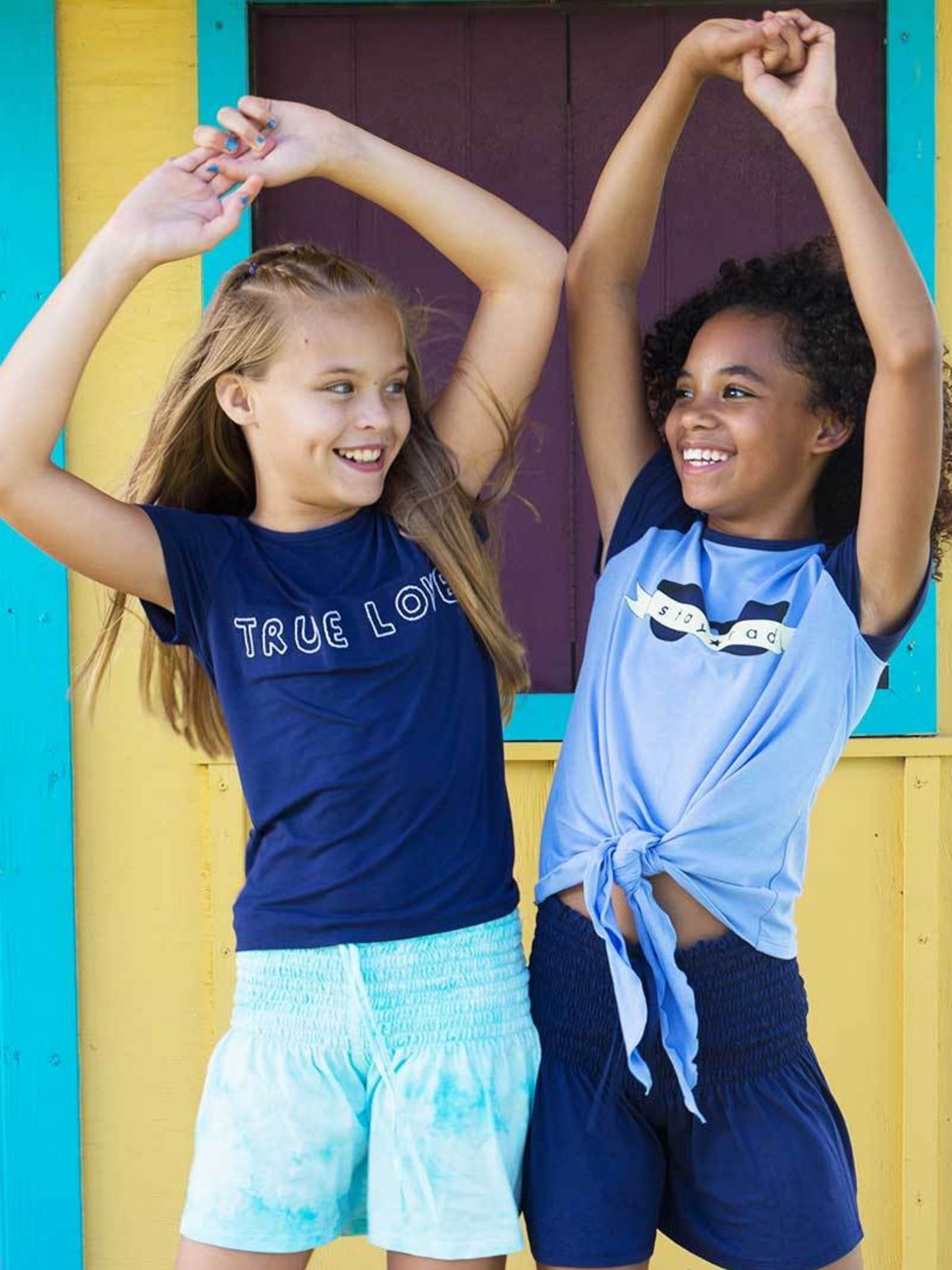 girls stay rad graphic short sleeve t-shirt