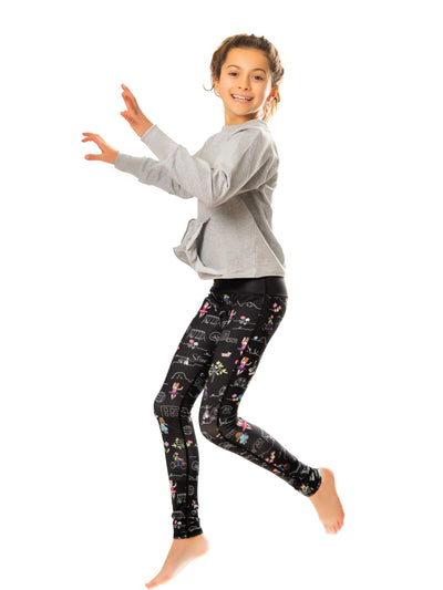 girls printed activewear leggings