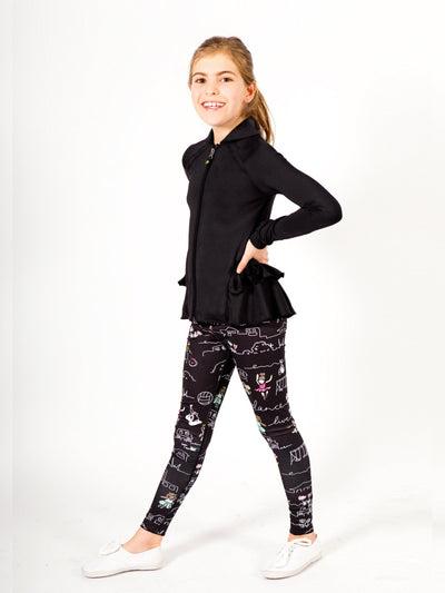 girls printed activewear leggings