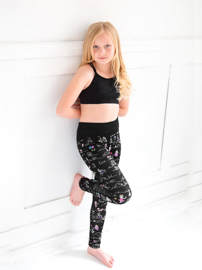 girls printed activewear leggings
