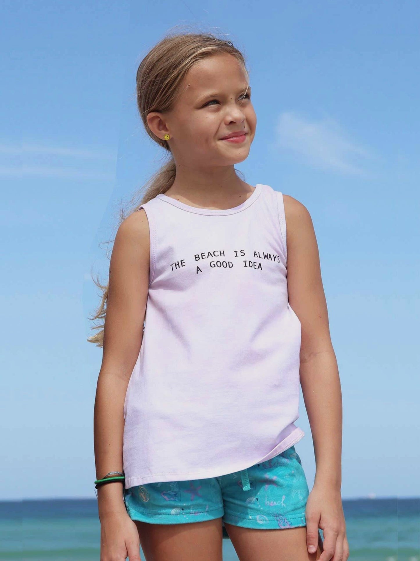 girls graphic tank top
