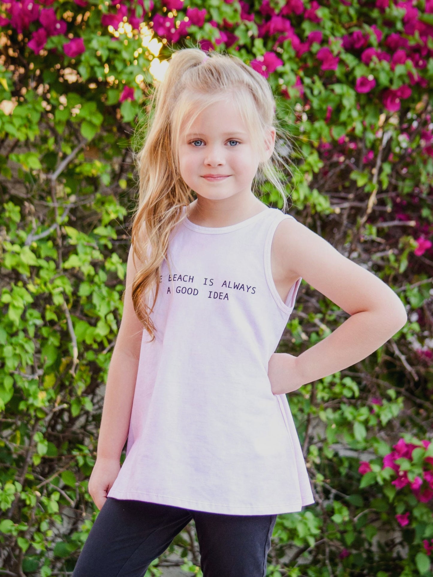 girls graphic tank top